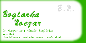 boglarka moczar business card