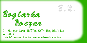 boglarka moczar business card